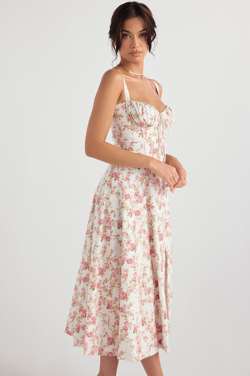 Vestido Midi Emilly Floral - UseFeminess Direito Autorais